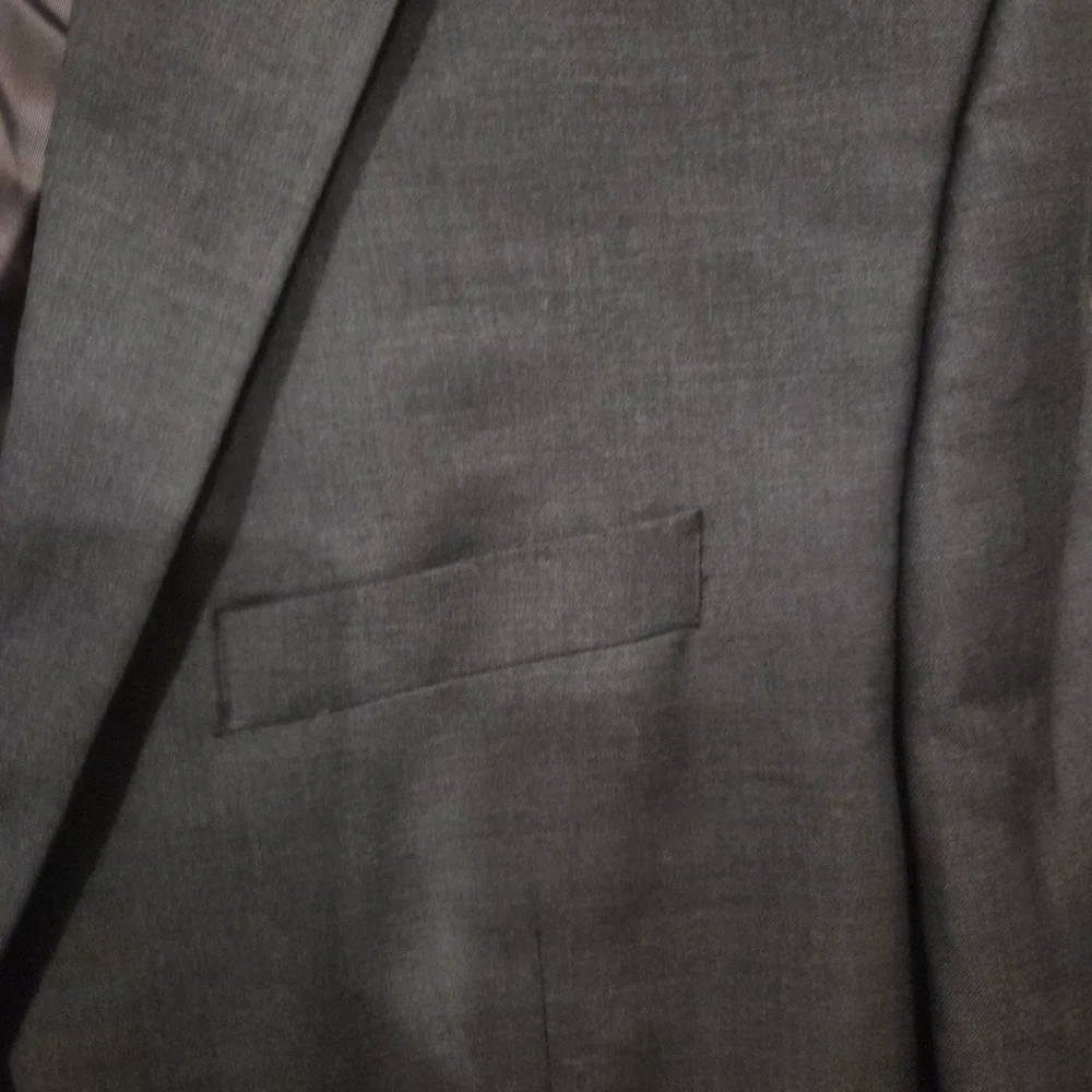 Lauren Ralph Lauren Men's Gray 100% Wool Formal Preppy Blazer Suit Jacket. 48L